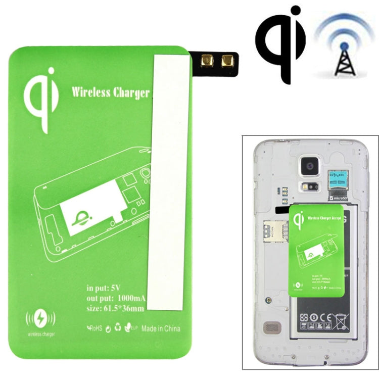 5V 1000mAh Wireless Mobile Charge Receiver, Applies for Qi Standard, Special Design for Galaxy S5 / G900