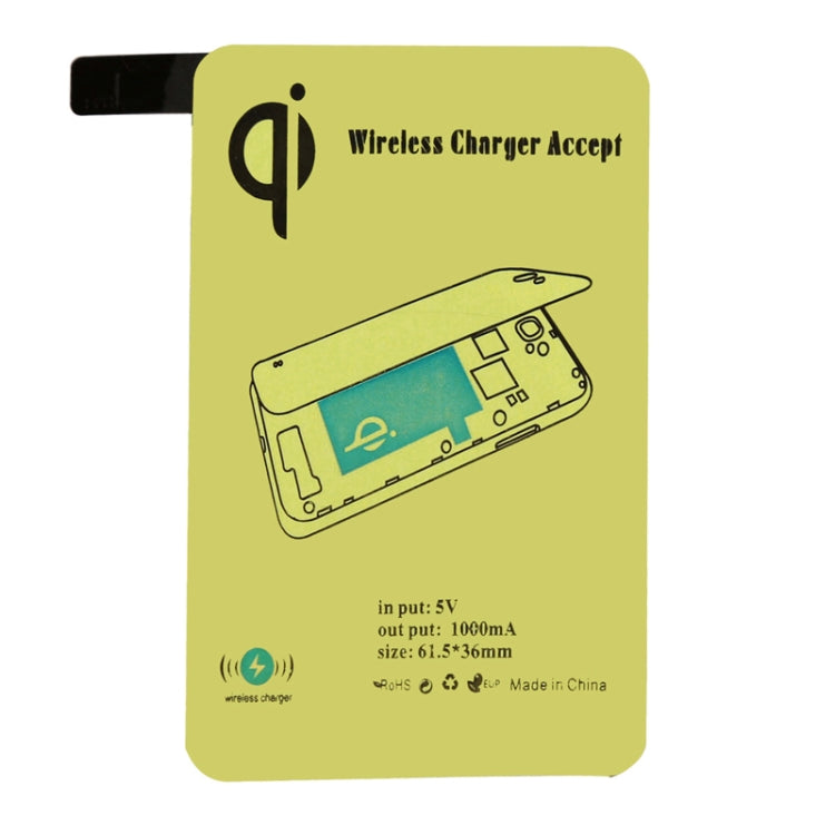 5V 1000mAh Wireless Mobile Charge Receiver, Applies for Qi Standard, Special Design for Galaxy S5 / G900