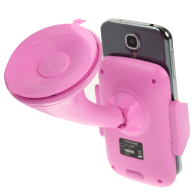 Suction Cup Car Stretch Holder, Width: 53-83mm, For iPhone, Galaxy, Huawei, Xiaomi, Lenovo, LG, HTC and Other Smartphones(Pink)