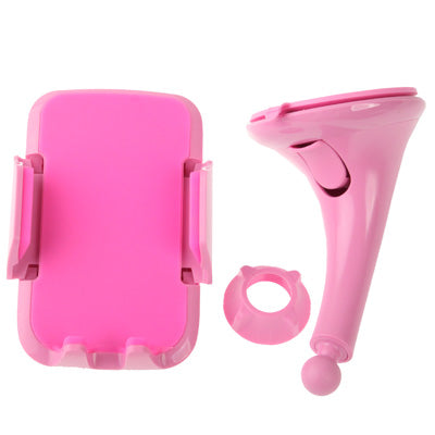 Suction Cup Car Stretch Holder, Width: 53-83mm, For iPhone, Galaxy, Huawei, Xiaomi, Lenovo, LG, HTC and Other Smartphones(Pink)