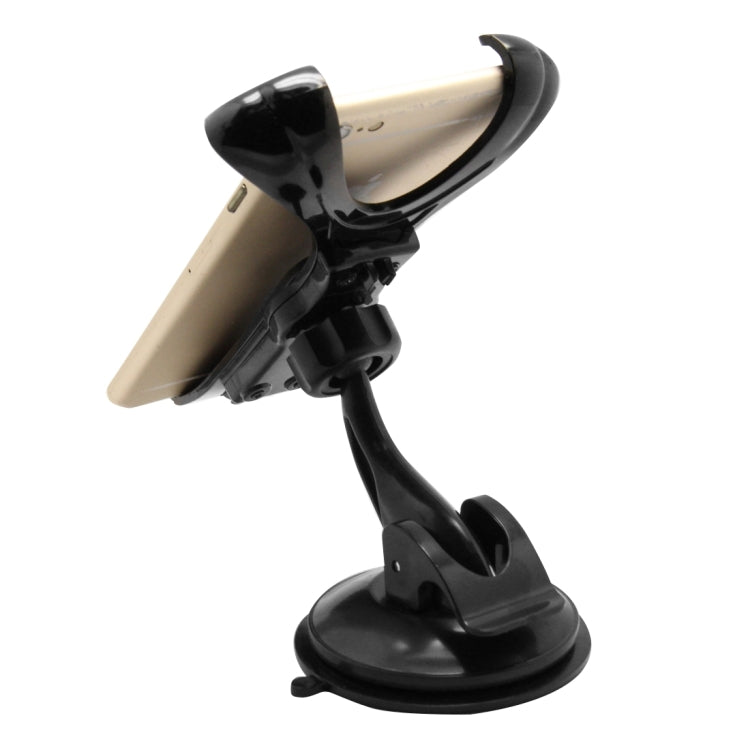 Suction Cup Car Stretch Holder, Height: 130-145mm, For iPhone, Galaxy, Huawei, Xiaomi, Lenovo, Sony, LG, HTC and Other Smartphones(Black)