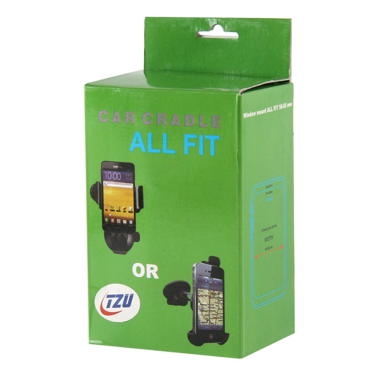 Suction Cup Car Stretch Holder, Height: 130-145mm, For iPhone, Galaxy, Huawei, Xiaomi, Lenovo, Sony, LG, HTC and Other Smartphones(Black)