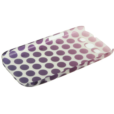 Gradient Purple Dot Pattern Fluorescent Effect Plastic Case for Galaxy S III / i9300