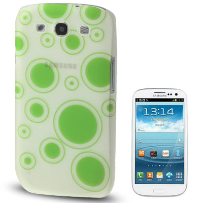 Bubble Pattern Fluorescent Effect Plastic Case for Galaxy S III / i9300