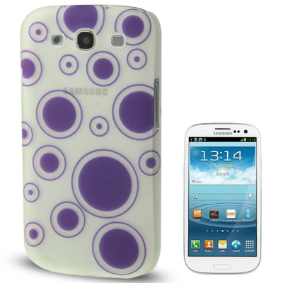 Bubble Pattern Fluorescent Effect Plastic Case for Galaxy S III / i9300