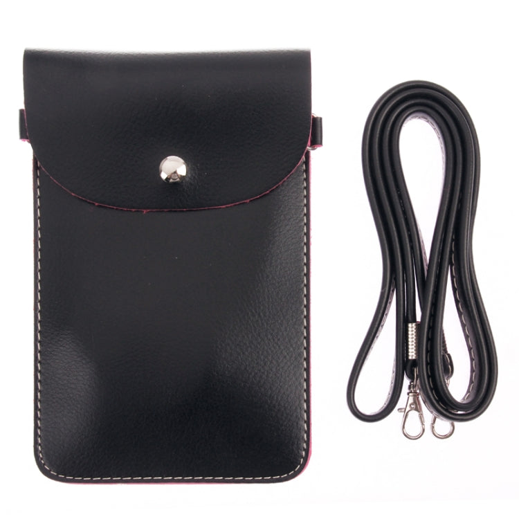 Universal Lichee Pattern Leather Bag with Strap for Galaxy Note III / N9000