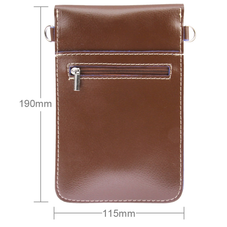 Universal Lichee Pattern Leather Bag with Strap for Galaxy Note III / N9000
