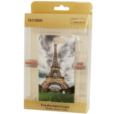 QYG Q-case High Quality Eiffel Tower Pattern  Crystal  Protective Case for Galaxy Note II / N7100