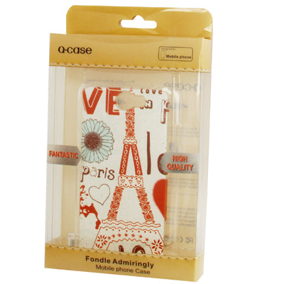 QYG Q-case High Quality Love Eiffel Tower Pattern Crystal Protective Case for Galaxy Note II / N7100
