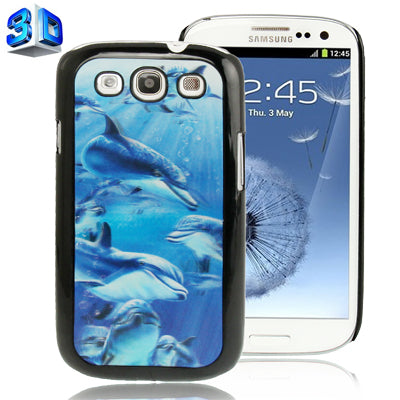 3D Effects Style Underwater World Pattern Plastic Protector Case for Galaxy S III / i9300