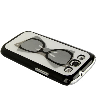 3D Effects Style Black Framed Glasses Pattern Plastic Protector Case for Galaxy S III / i9300