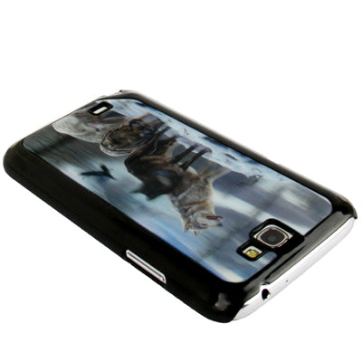 3D Effects Style Snow Wolf Pattern Plastic Protector Case for Galaxy Note II / N7100