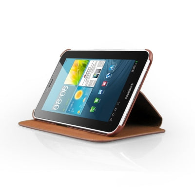 ENKAY ENK-7023 Crazy Horse Texture Protective PU Leather Case with Holder for Galaxy Tab 2 (7.0) / P3100 / Galaxy Tab 7.0 Plus / P6200