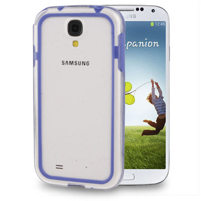 Transparent Plastic + TPU Bumper Frame for Galaxy S IV / i9500