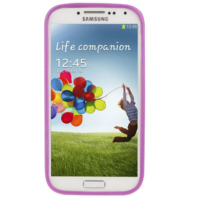 Transparent Plastic + TPU Bumper Frame for Galaxy S IV / i9500