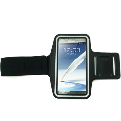 Universal PU Sports Armband Case with Earphone Hole for Galaxy Note 4 / N910 / Note III / N9000 / II / N7100 / i9220 / N7000 /  N7005 / Sony Z2 / Z1