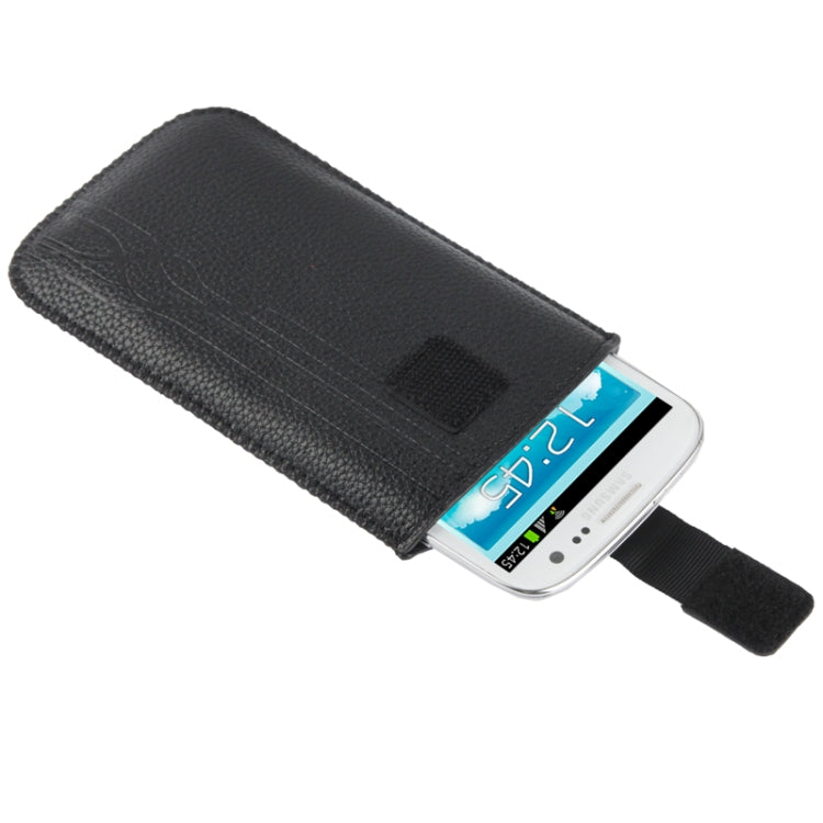 Universal Litchi Texture Leather Case Pocket Sleeve Bag