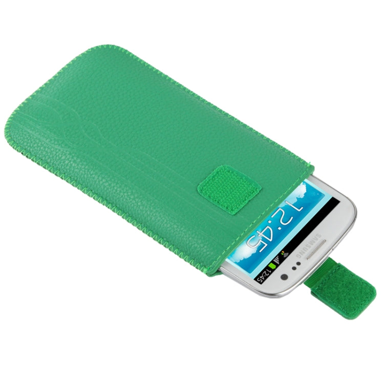 Universal Litchi Texture Leather Case Pocket Sleeve Bag