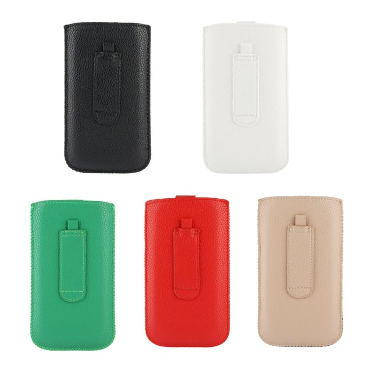 Universal Litchi Texture Leather Case Pocket Sleeve Bag