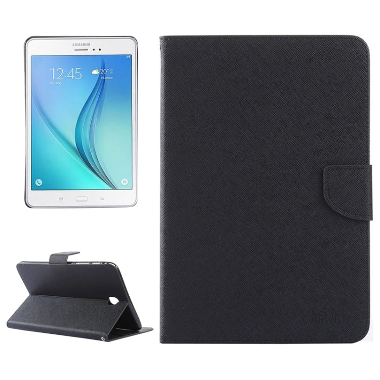 GOOSPERY Mercury Cross Texture Leather Case with Holder & Card slots & Wallet for Galaxy Tab A 8.0 / T350 / T355