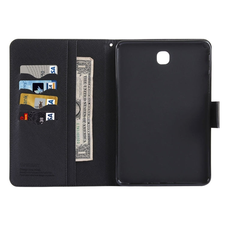 GOOSPERY Mercury Cross Texture Leather Case with Holder & Card slots & Wallet for Galaxy Tab A 8.0 / T350 / T355