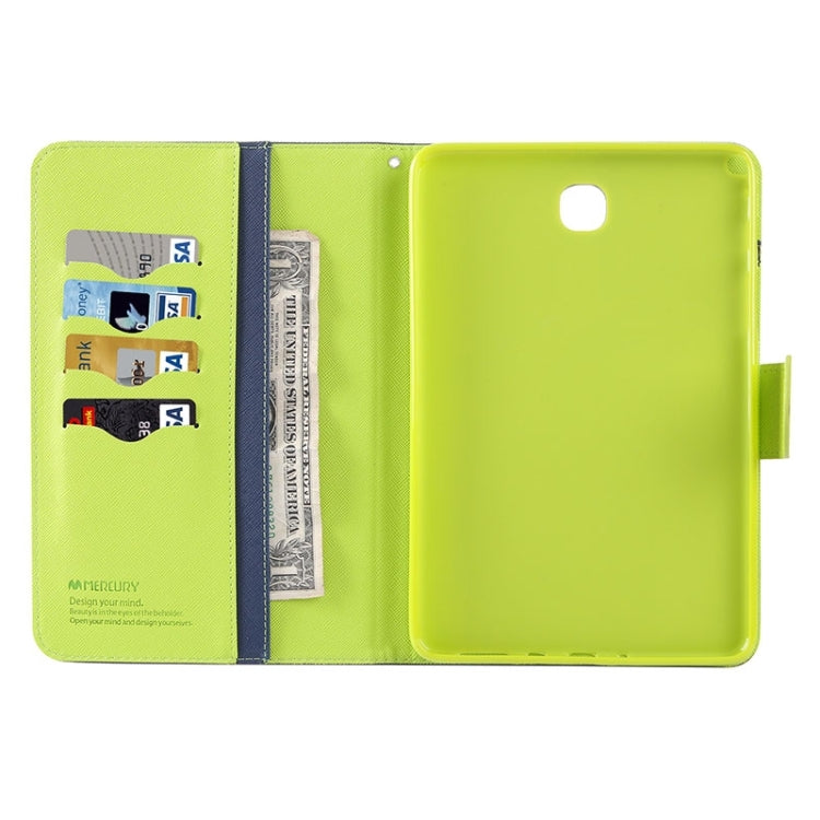 GOOSPERY Mercury Cross Texture Leather Case with Holder & Card slots & Wallet for Galaxy Tab A 8.0 / T350 / T355