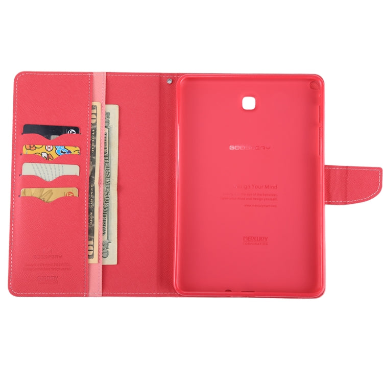 GOOSPERY Mercury Cross Texture Leather Case with Holder & Card slots & Wallet for Galaxy Tab A 8.0 / T350 / T355