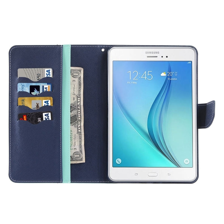 GOOSPERY Mercury Cross Texture Leather Case with Holder & Card slots & Wallet for Galaxy Tab A 8.0 / T350 / T355