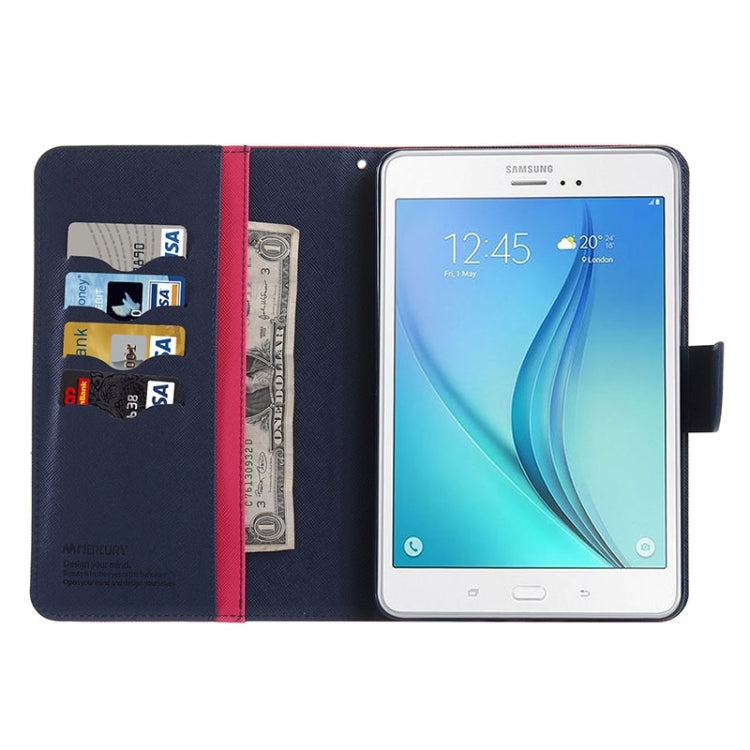 GOOSPERY Mercury Cross Texture Leather Case with Holder & Card slots & Wallet for Galaxy Tab A 8.0 / T350 / T355