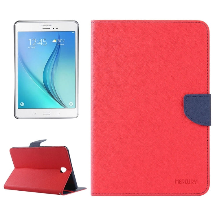GOOSPERY Mercury Cross Texture Leather Case with Holder & Card slots & Wallet for Galaxy Tab A 8.0 / T350 / T355
