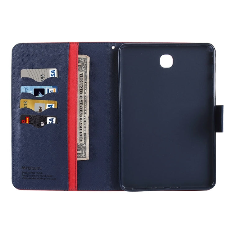 GOOSPERY Mercury Cross Texture Leather Case with Holder & Card slots & Wallet for Galaxy Tab A 8.0 / T350 / T355