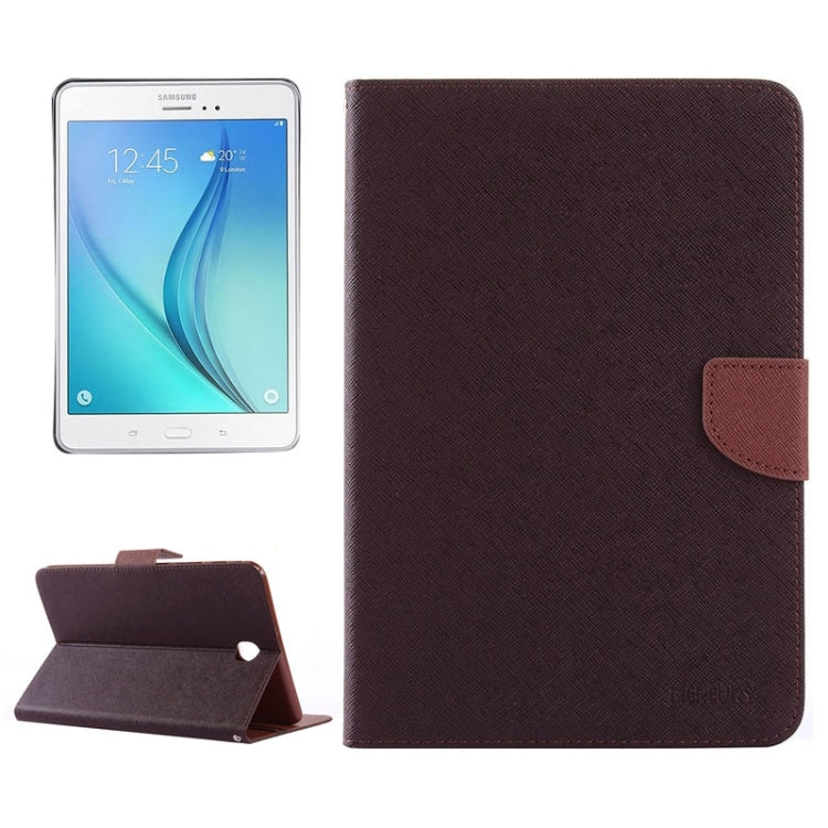 GOOSPERY Mercury Cross Texture Leather Case with Holder & Card slots & Wallet for Galaxy Tab A 8.0 / T350 / T355