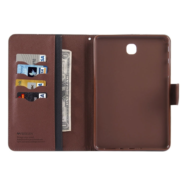 GOOSPERY Mercury Cross Texture Leather Case with Holder & Card slots & Wallet for Galaxy Tab A 8.0 / T350 / T355