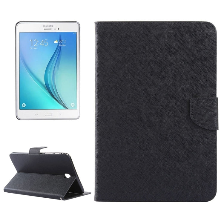Mercury Cross Texture Leather Case with Holder & Card slots & Wallet for Galaxy Tab A 9.7 / T550 / T555