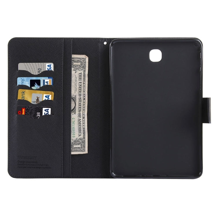 Mercury Cross Texture Leather Case with Holder & Card slots & Wallet for Galaxy Tab A 9.7 / T550 / T555
