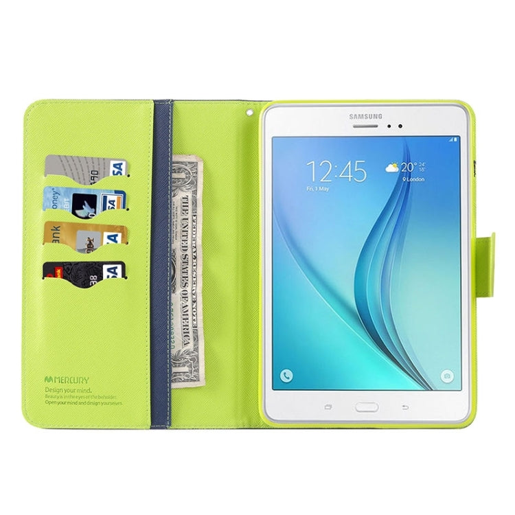 Mercury Cross Texture Leather Case with Holder & Card slots & Wallet for Galaxy Tab A 9.7 / T550 / T555