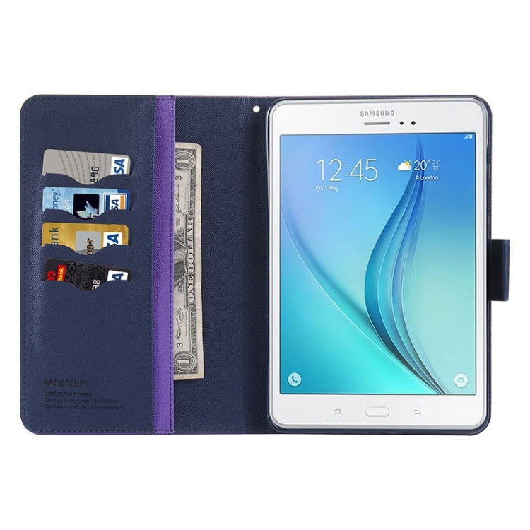 Mercury Cross Texture Leather Case with Holder & Card slots & Wallet for Galaxy Tab A 9.7 / T550 / T555