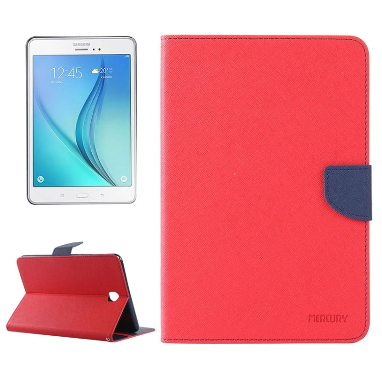 Mercury Cross Texture Leather Case with Holder & Card slots & Wallet for Galaxy Tab A 9.7 / T550 / T555