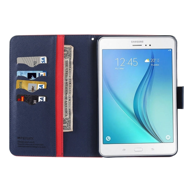 Mercury Cross Texture Leather Case with Holder & Card slots & Wallet for Galaxy Tab A 9.7 / T550 / T555