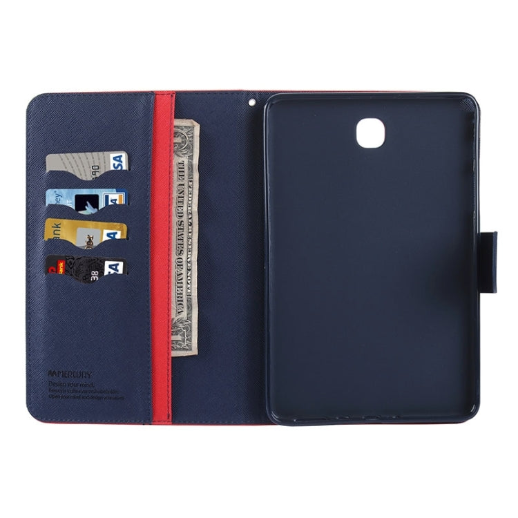 Mercury Cross Texture Leather Case with Holder & Card slots & Wallet for Galaxy Tab A 9.7 / T550 / T555
