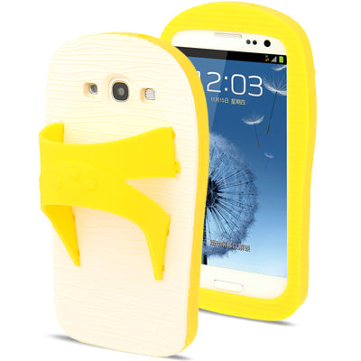 3D Slipper Style Pattern Silicone Case for Galaxy S III / i9300
