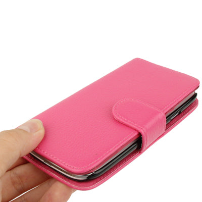 Lichi Texture Flip Leather Case Cover with Credit Card Slots & Belt Clip for Galaxy S III / i9300