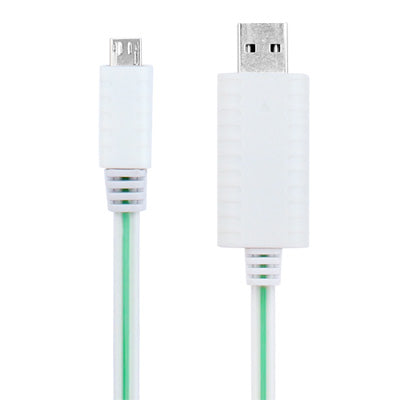 80cm Baby Blue Visible Light USB Sync Data / Charging Cable,  for Galaxy S IV / i9500, HTC One / M7, Nokia Lumia 925 / 920 / 520, LG Optimus G Pro, Length: 80cm(Baby Blue)