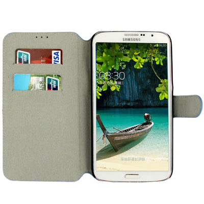 Leather Case with Holder & Credit Card Slots for Galaxy Mega 6.3 / i9200