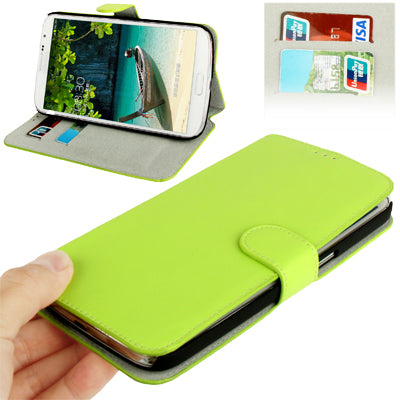 Leather Case with Holder & Credit Card Slots for Galaxy Mega 6.3 / i9200