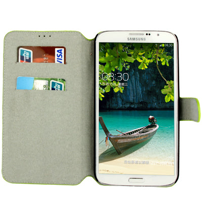 Leather Case with Holder & Credit Card Slots for Galaxy Mega 6.3 / i9200