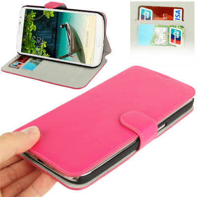 Leather Case with Holder & Credit Card Slots for Galaxy Mega 6.3 / i9200