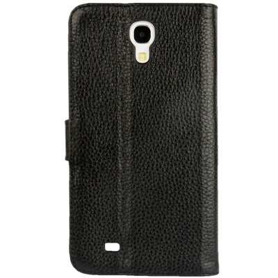 Litchi Texture Genuine Leather Case with Holder & Credit Card Slots for Galaxy Mega 6.3 / i9200