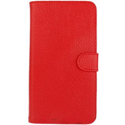 Litchi Texture Genuine Leather Case with Holder & Credit Card Slots for Galaxy Mega 6.3 / i9200
