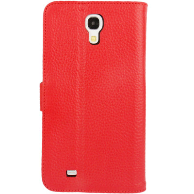Litchi Texture Genuine Leather Case with Holder & Credit Card Slots for Galaxy Mega 6.3 / i9200